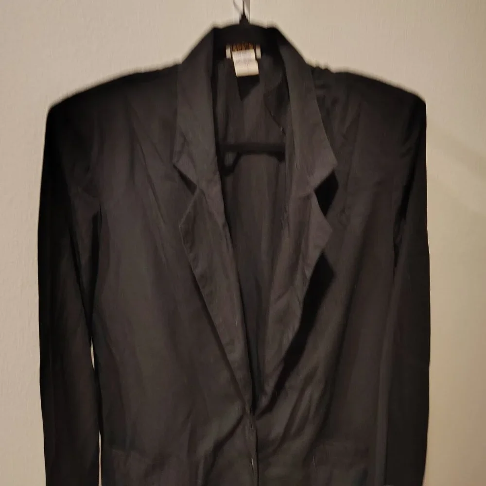 Bentley Women's Black Jacket Blazer Size Medium Polyester Rayon